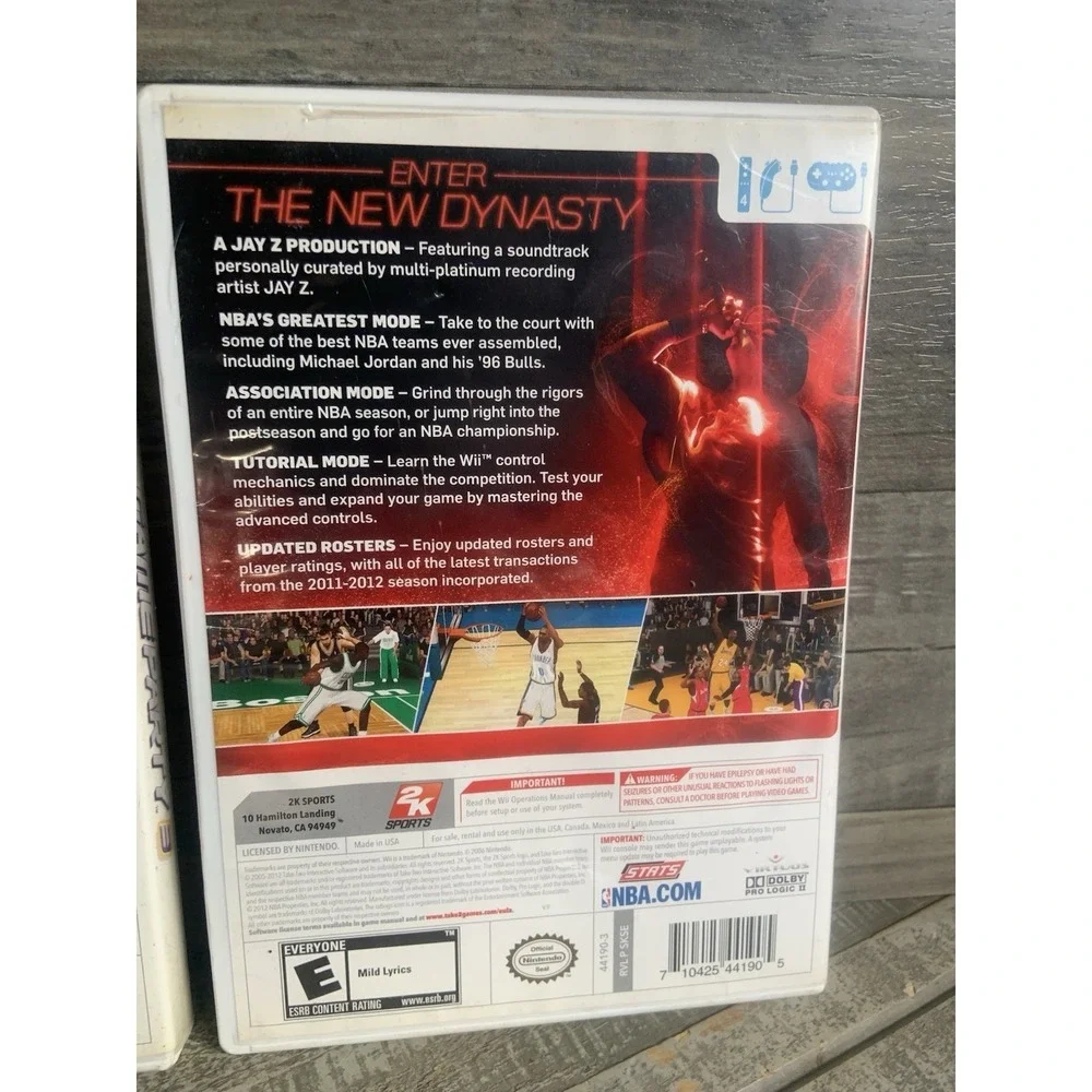 NBA 2K13 +‎ Game Party 3  (Nintendo Wii 2012) Lot Of 2 Games Bundle Basketball